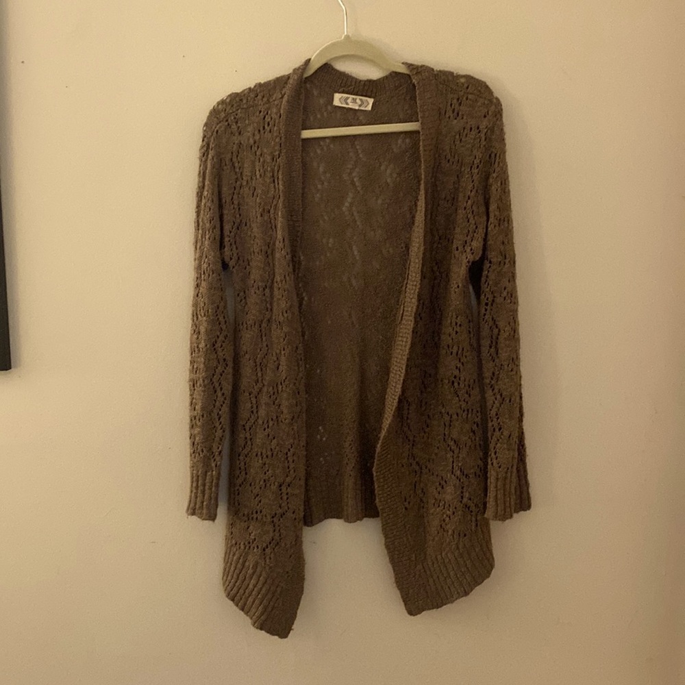 Brown cardigan